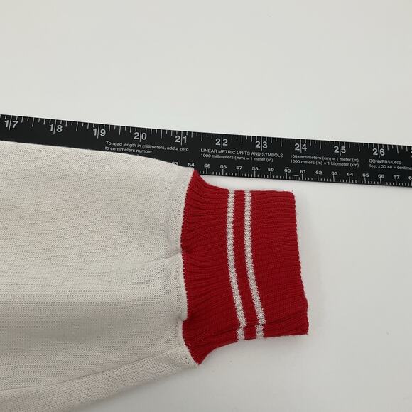 Ragin Cajuns USL Vintage Rare Crewneck Sweatshirt Red Striped Trim University L - Picture 6 of 7